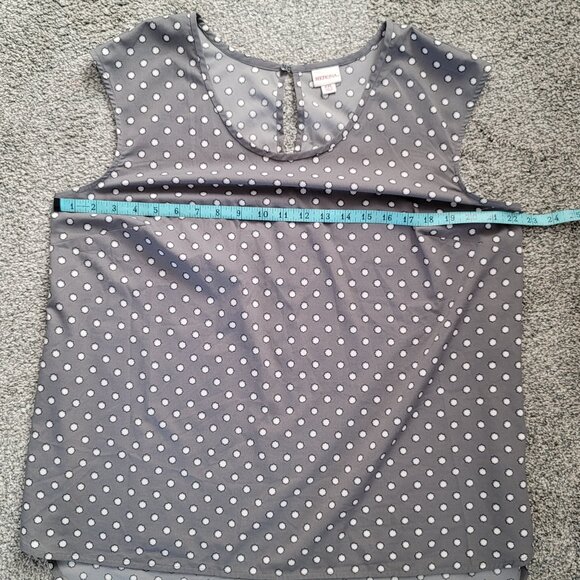 ***Merona  Grey Polyester Sleeveless Blouse XXL*** - Picture 7 of 12